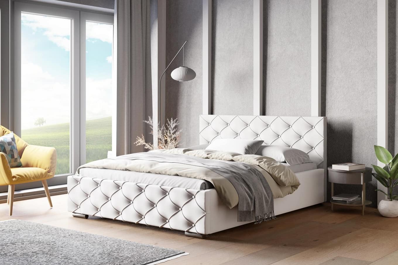 Wezgłowie łóżka jako cenny element aranżacji sypialni